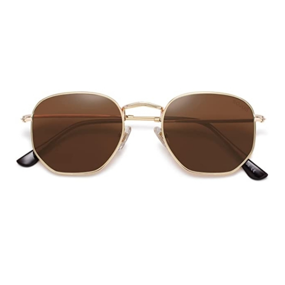 💫Brown Hexagonal Polarized Sunglasses for Men and Women - Picture 4 of 4